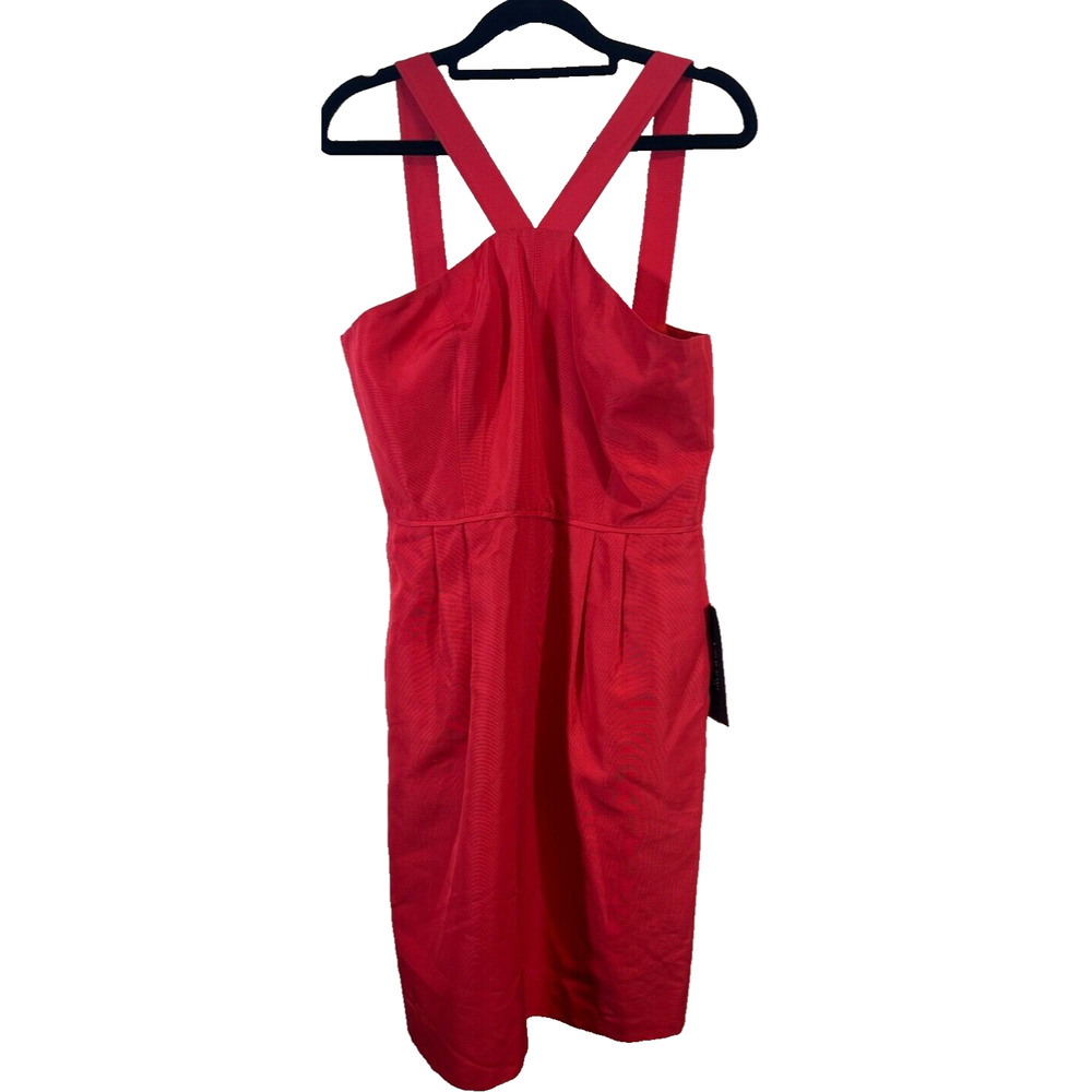 NEW J. Crew 6 Pink Dress Lexie Faille Halter Cocktail Party Formal Pockets D16